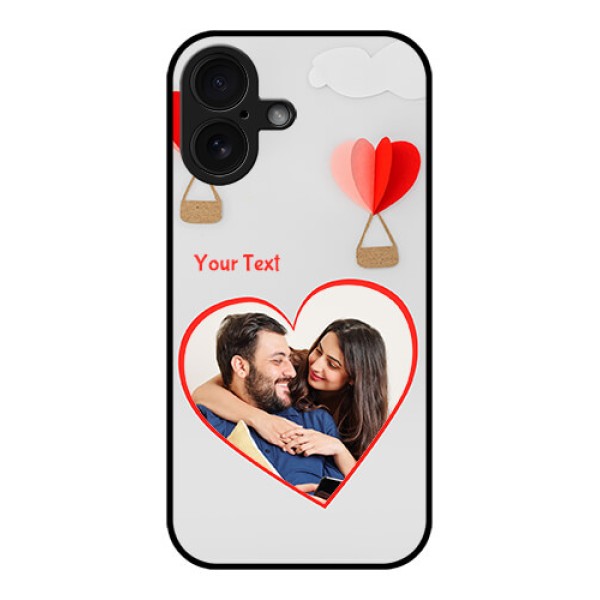 iPhone 16 Custom Glass Phone Case - Parachute Love Design