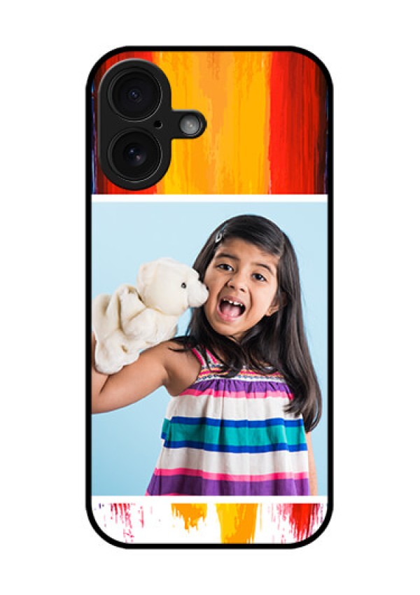 iPhone 16 Custom Glass Phone Case - Multi Color Design