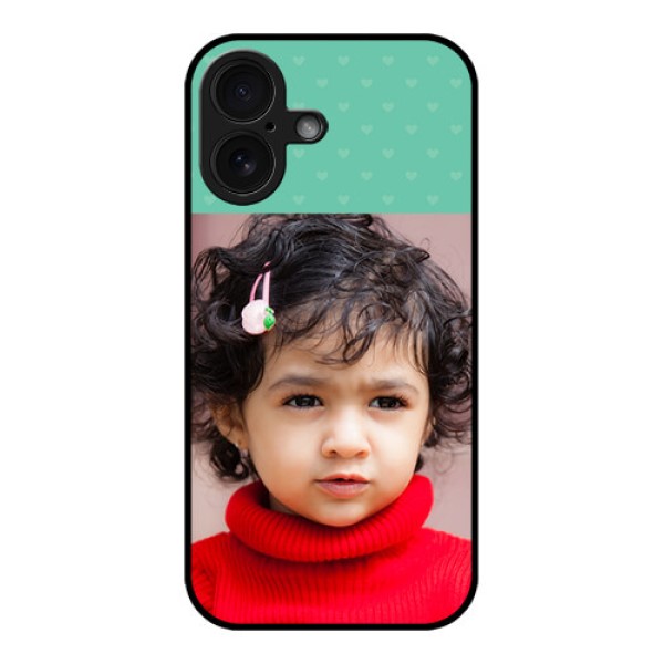 iPhone 16 Custom Glass Phone Case - Lovers Picture Design