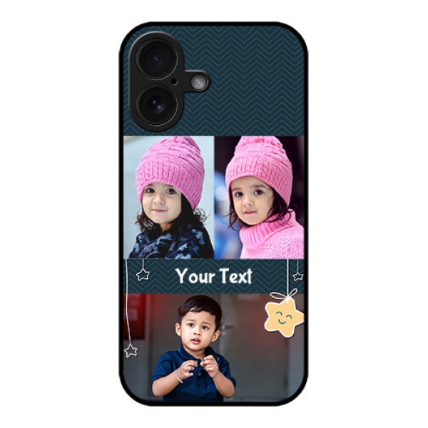 iPhone 16 Custom Glass Phone Case - Hanging Stars Design