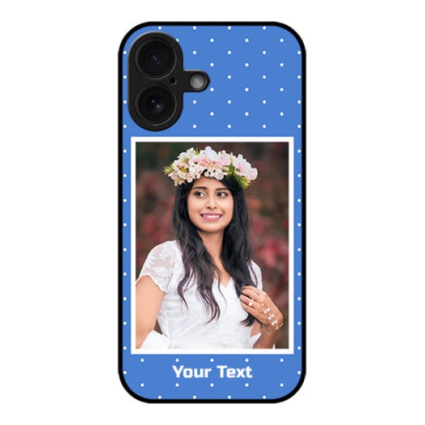 iPhone 16 Custom Glass Phone Case - Polka Dots Design