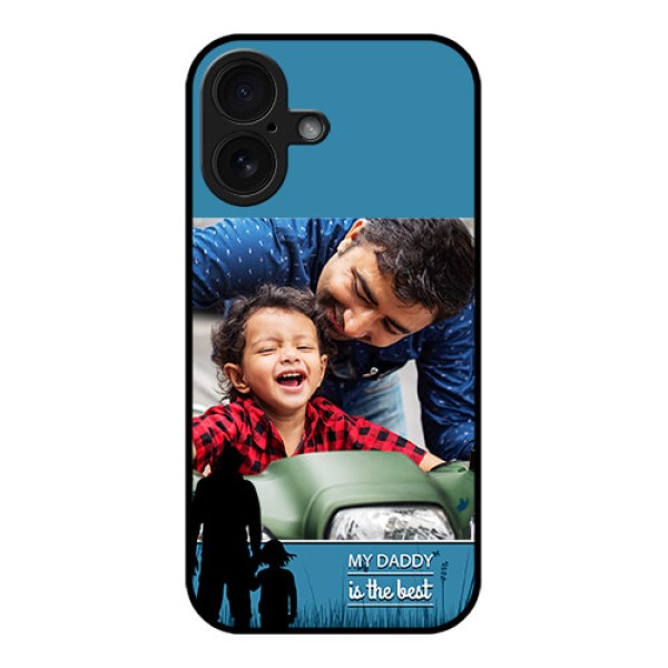 iPhone 16 Custom Glass Phone Case - Best Dad Design
