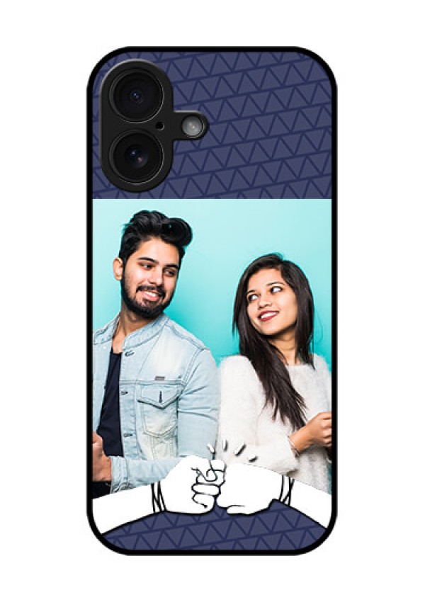 iPhone 16 Custom Glass Phone Case - With Best Friends Design