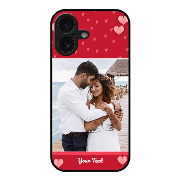 iPhone 16 Custom Glass Phone Case - Valentines Day Design