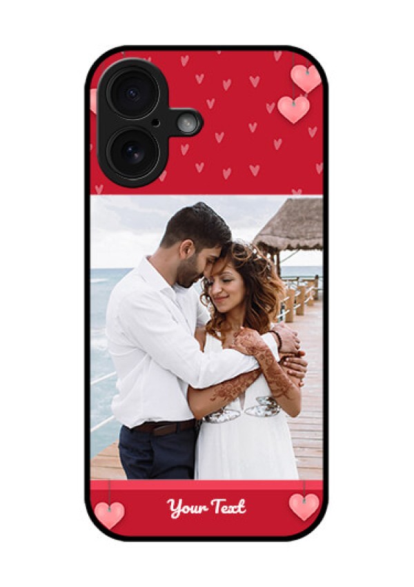 iPhone 16 Custom Glass Phone Case - Valentines Day Design