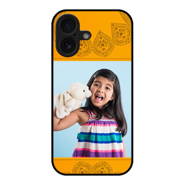 iPhone 16 Custom Glass Phone Case - Photo Wedding Design