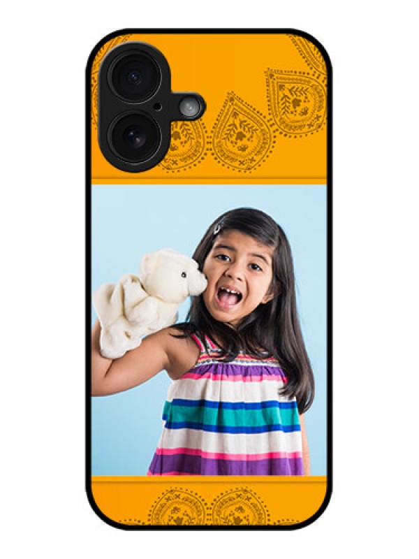 Custom iPhone 16 Custom Glass Phone Case - Photo Wedding Design