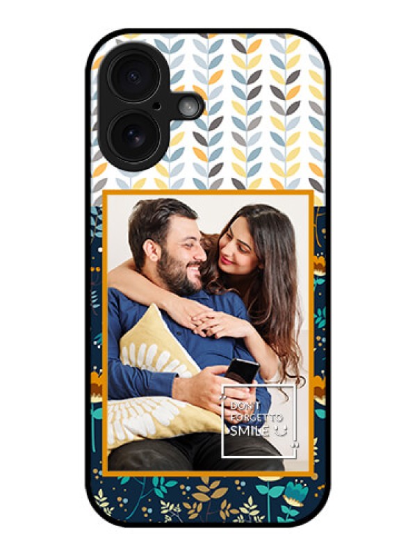 Custom iPhone 16 Custom Glass Phone Case - Pattern Design