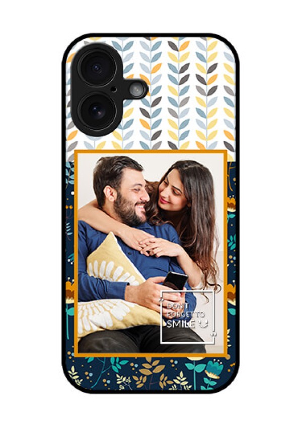 iPhone 16 Custom Glass Phone Case - Pattern Design