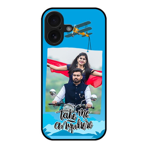 iPhone 16 Custom Glass Phone Case - Traveller Design