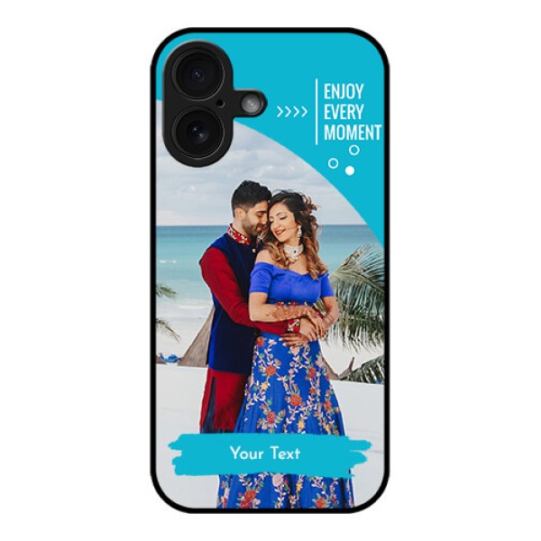 iPhone 16 Custom Glass Phone Case - Happy Moment Design