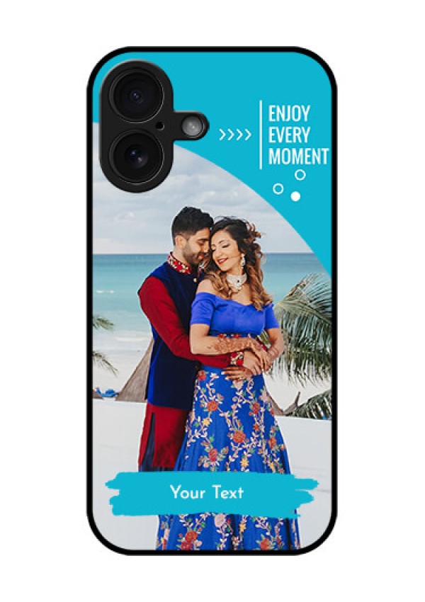 iPhone 16 Custom Glass Phone Case - Happy Moment Design