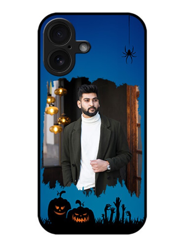 Custom iPhone 16 Custom Glass Phone Case - With Pro Halloween Design