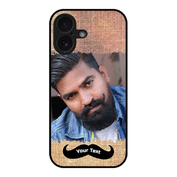 iPhone 16 Custom Glass Phone Case - With Texture Design
