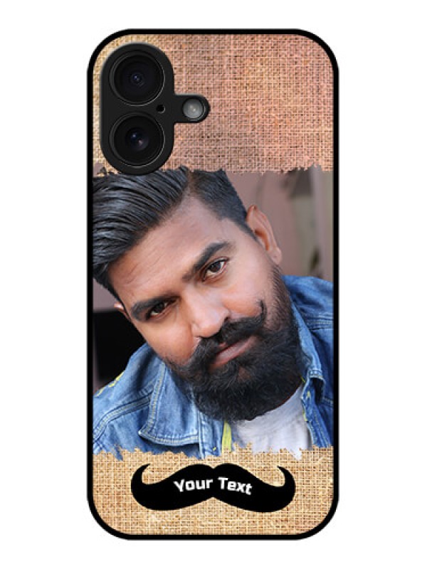 Custom iPhone 16 Custom Glass Phone Case - With Texture Design