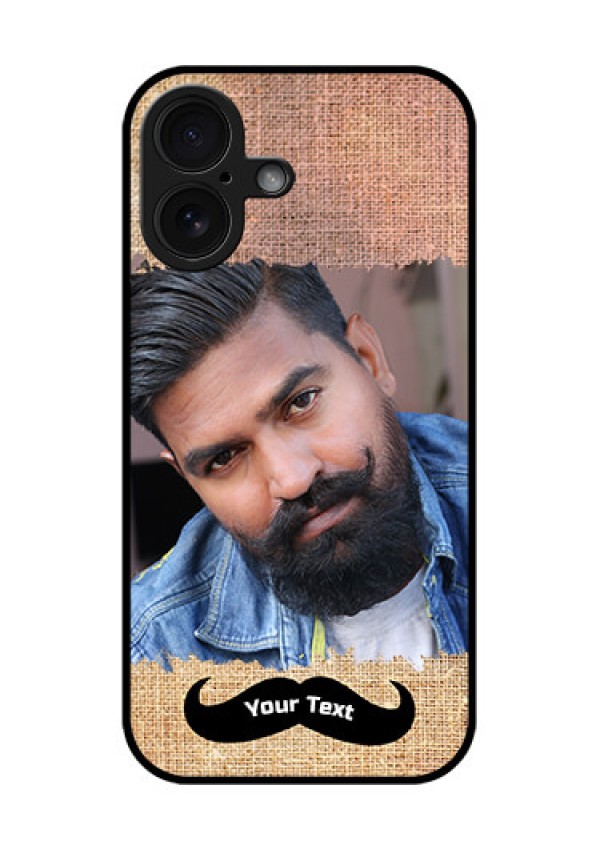 iPhone 16 Custom Glass Phone Case - With Texture Design