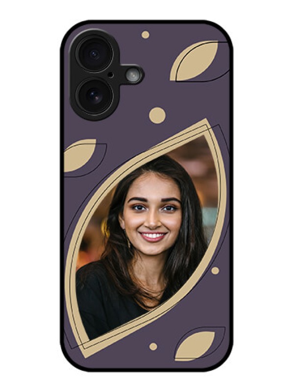 Custom iPhone 16 Custom Glass Phone Case - Falling Leaf Design