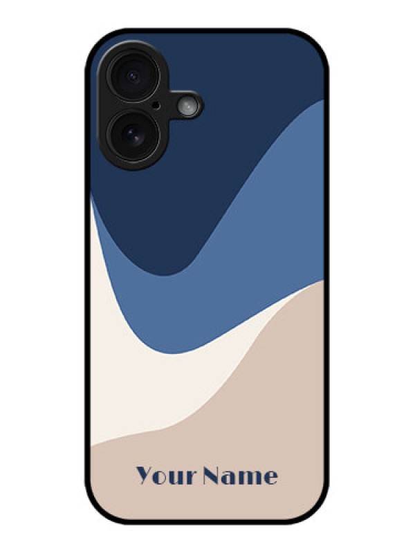 Custom iPhone 16 Custom Glass Phone Case - Abstract Drip Art Design