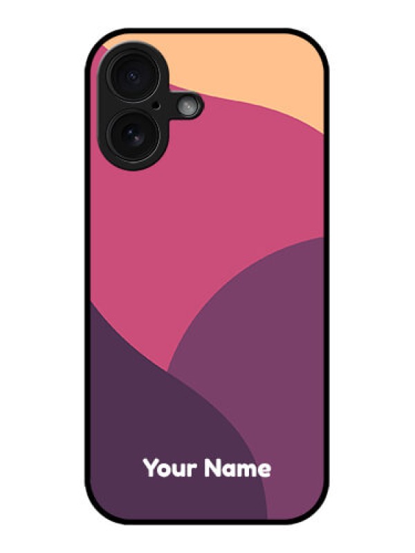 Custom iPhone 16 Custom Glass Phone Case - Mixed Multi - Colour Abstract Art Design