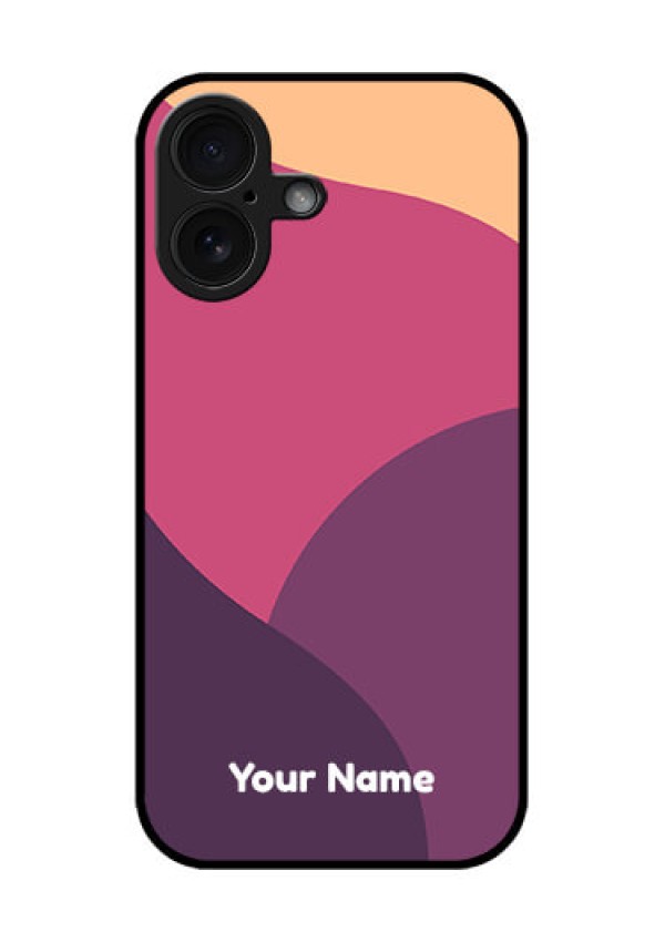 iPhone 16 Custom Glass Phone Case - Mixed Multi - Colour Abstract Art Design