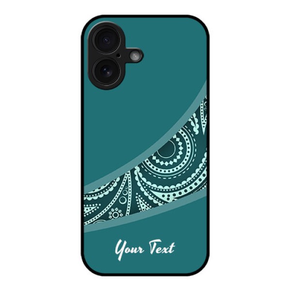 iPhone 16 Custom Glass Phone Case - Semi Visible Floral Design