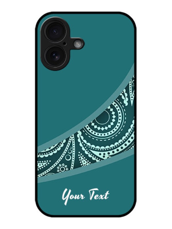 Custom iPhone 16 Custom Glass Phone Case - Semi Visible Floral Design