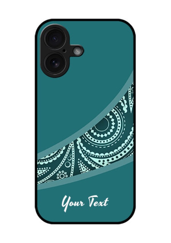 iPhone 16 Custom Glass Phone Case - Semi Visible Floral Design