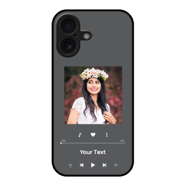 iPhone 16 Custom Glass Phone Case - Play The Music Design