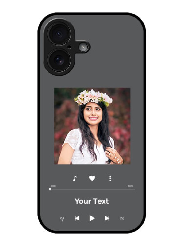 Custom iPhone 16 Custom Glass Phone Case - Play The Music Design