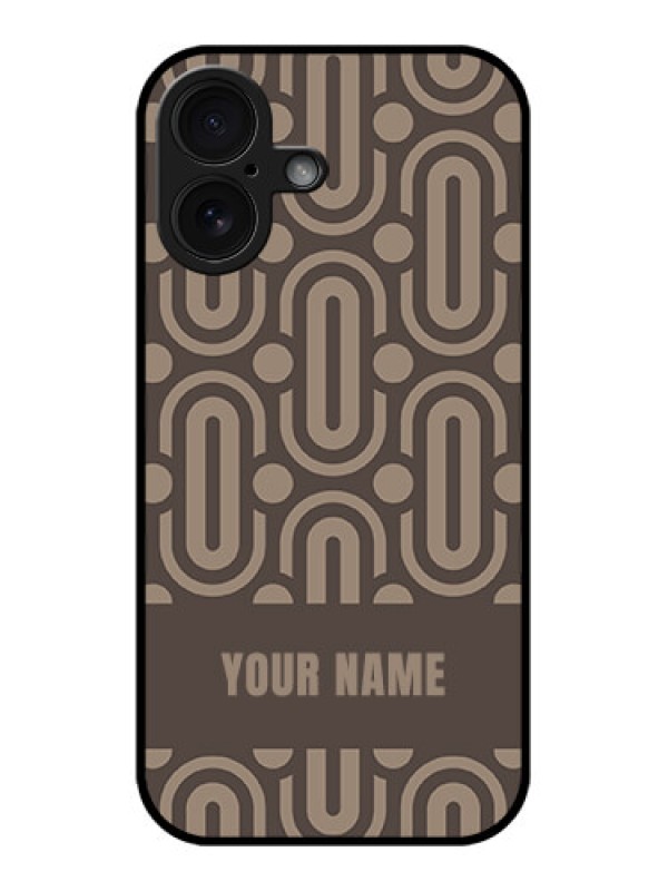 Custom iPhone 16 Custom Glass Phone Case - Captivating Zero Pattern Design