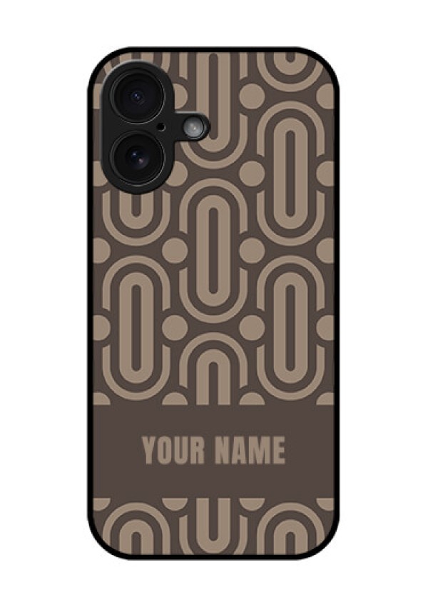 iPhone 16 Custom Glass Phone Case - Captivating Zero Pattern Design
