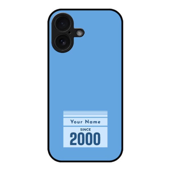 iPhone 16 Custom Glass Phone Case - Custom Year Of Birth Design iPhone 16 Custom Glass Phone Case - Custom Year Of Birth Design