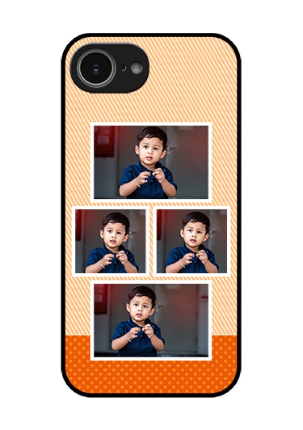 iPhone 16e Custom Glass Phone Case - Bulk Photos Upload Design