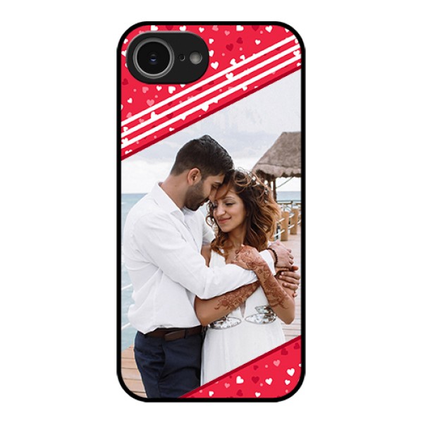 iPhone 16e Custom Glass Phone Case - Valentines Gift Design