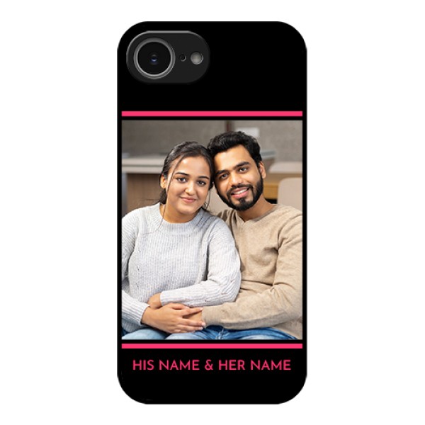 iPhone 16e Custom Glass Phone Case - With Add Text Design