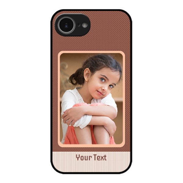 iPhone 16e Custom Glass Phone Case - Simple Pic Upload Design