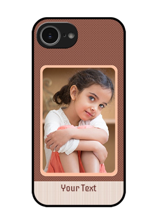iPhone 16e Custom Glass Phone Case - Simple Pic Upload Design