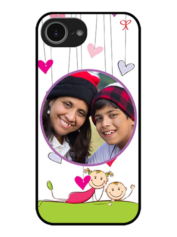Custom iPhone 16e Custom Glass Phone Case - Cute Kids Phone Case Design