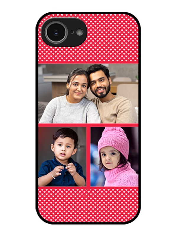 Custom iPhone 16e Custom Glass Phone Case - Bulk Photo Upload Design