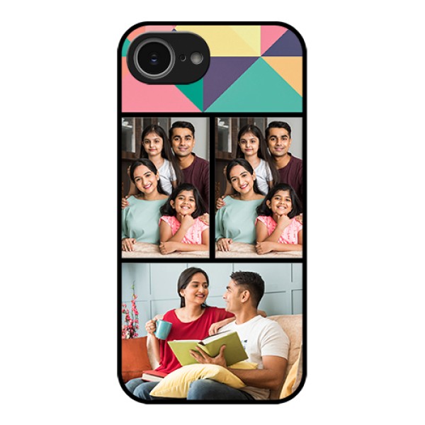 iPhone 16e Custom Glass Phone Case - Bulk Pic Upload Design