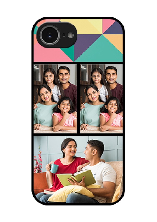 iPhone 16e Custom Glass Phone Case - Bulk Pic Upload Design