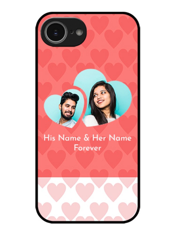 Custom iPhone 16e Custom Glass Phone Case - Couple Pic Upload Design