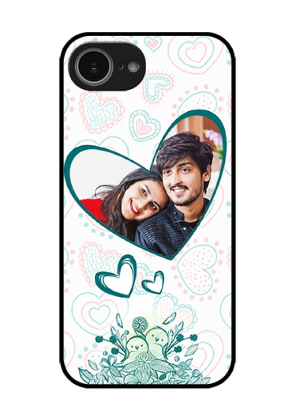 iPhone 16e Custom Glass Phone Case - Premium Couple Design