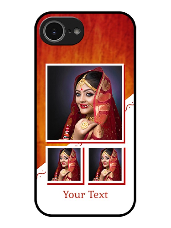 Custom iPhone 16e Custom Glass Phone Case - Wedding Memories Design