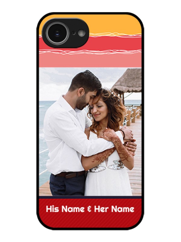 Custom iPhone 16e Custom Glass Phone Case - Colorful Case Design