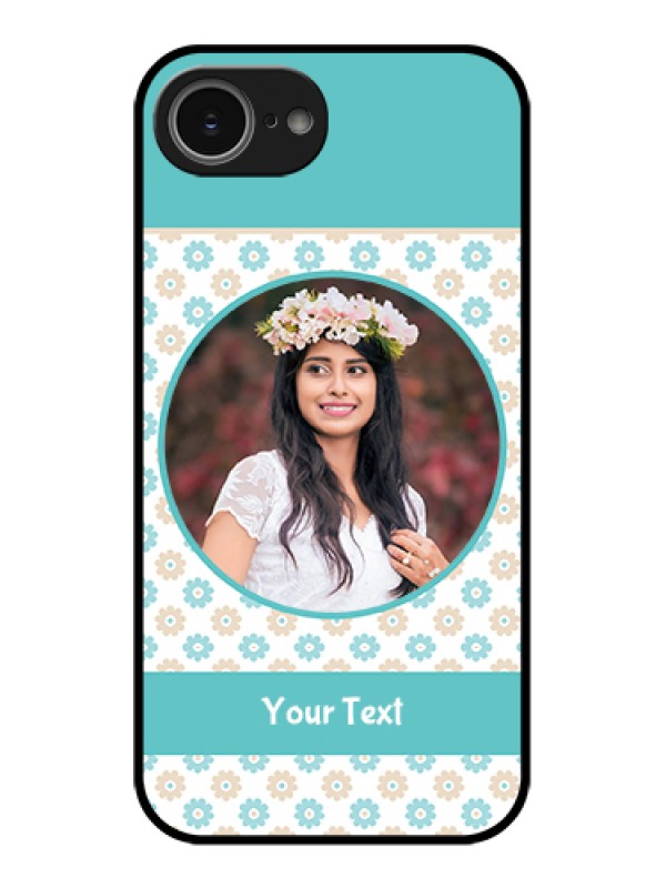 Custom iPhone 16e Custom Glass Phone Case - Beautiful Flowers Design