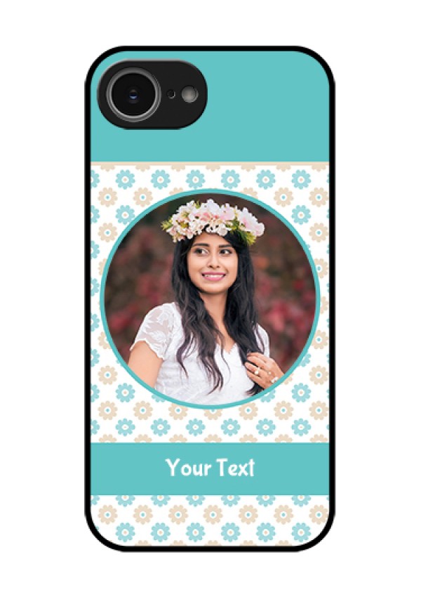 iPhone 16e Custom Glass Phone Case - Beautiful Flowers Design