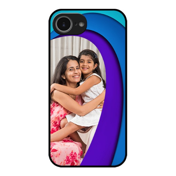 iPhone 16e Custom Glass Phone Case - Simple Pattern Design