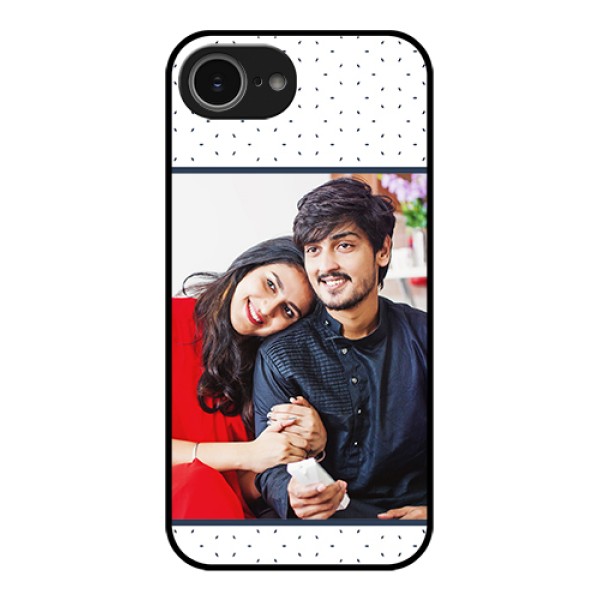 iPhone 16e Custom Glass Phone Case - Premium Dot Design