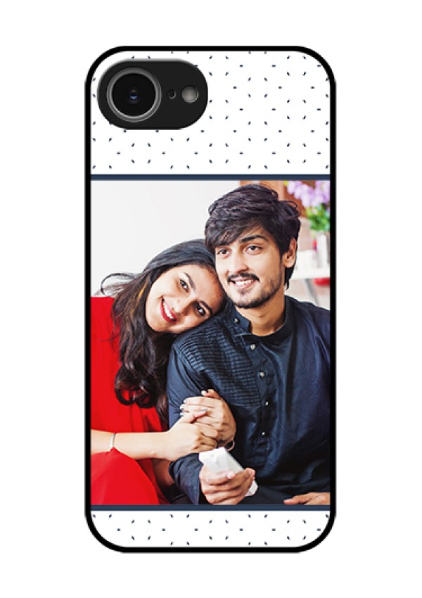 iPhone 16e Custom Glass Phone Case - Premium Dot Design